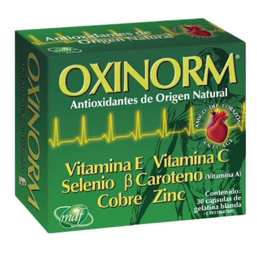 OXINORM ANTIOXIDANTE VIT E C SELENIO ZINC COBRE CAP X 30 